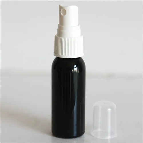 1 oz Black PET Bullet Bottle with 20-410 Neck