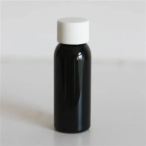 1 oz Black PET Bullet Bottle with 20-410 Neck