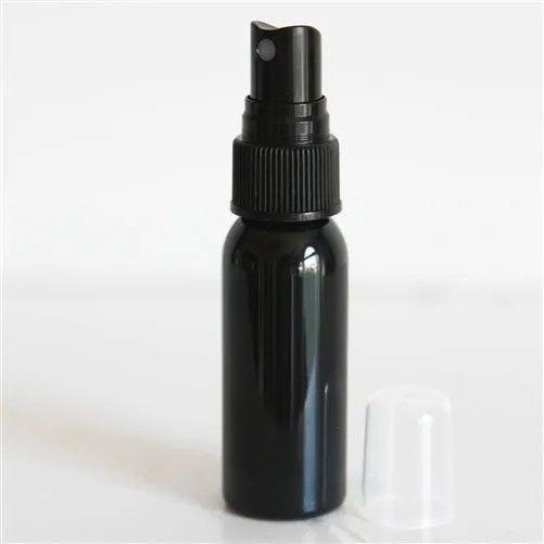 1 oz Black PET Bullet Bottle with 20-410 Neck