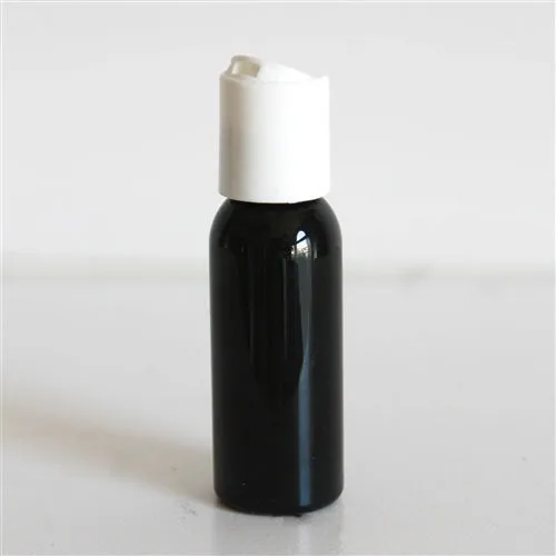 1 oz Black PET Bullet Bottle with 20-410 Neck