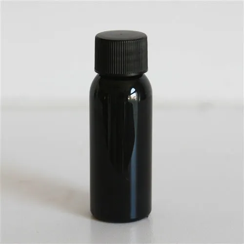 1 oz Black PET Bullet Bottle with 20-410 Neck