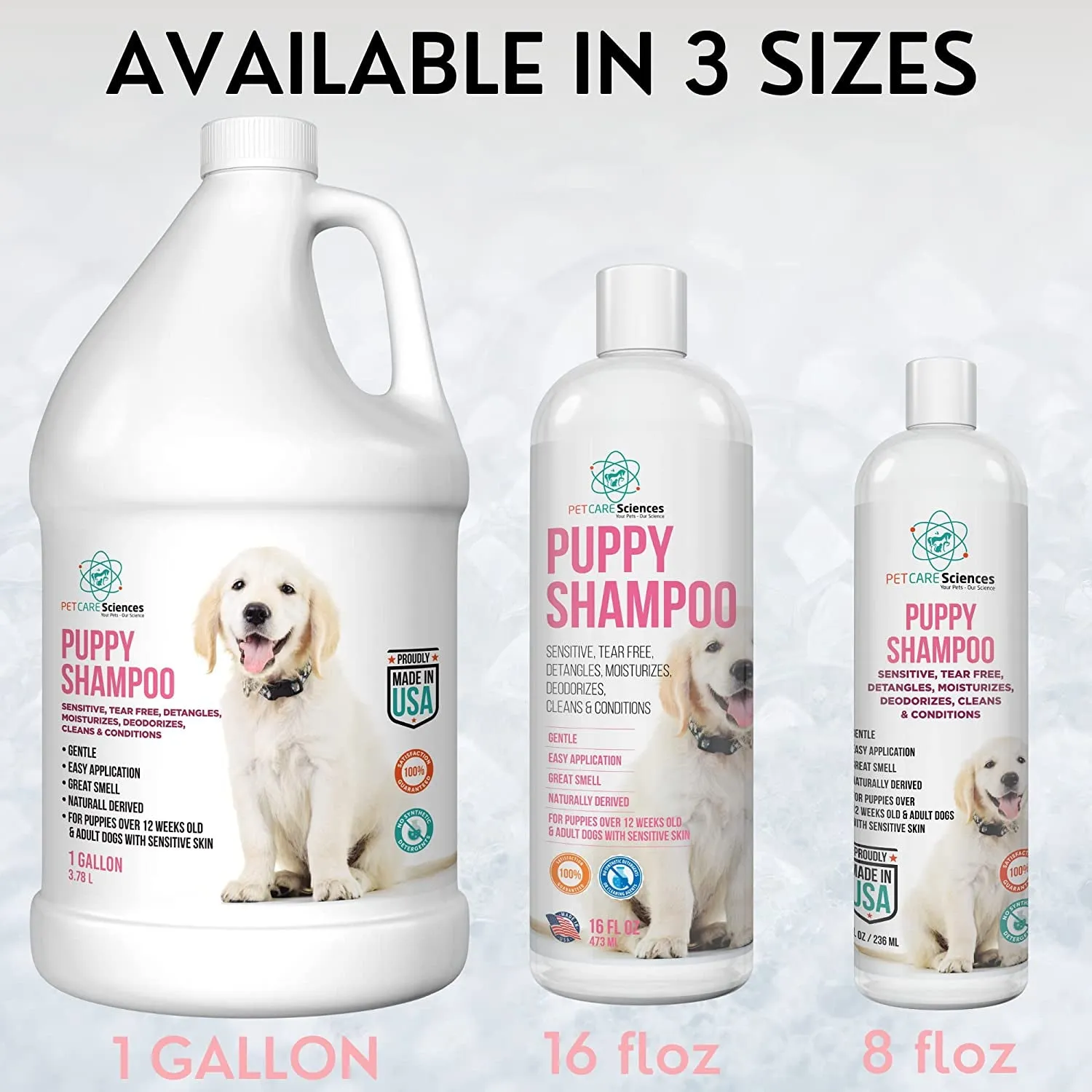 16 Fl Oz Tearless Puppy Shampoo and Conditioner