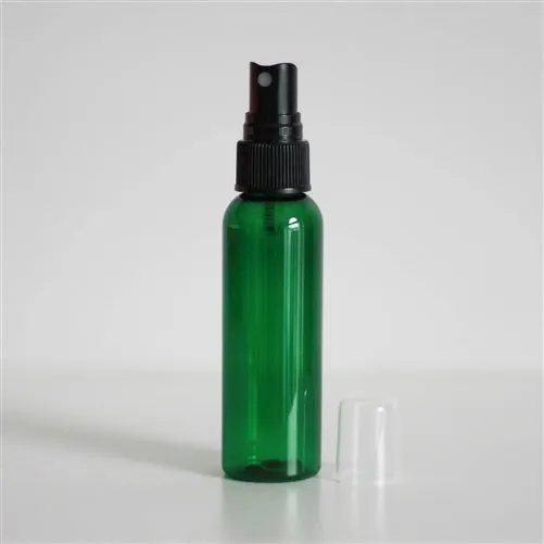 2 oz Green PET Bullet Bottle with 20-410 Neck