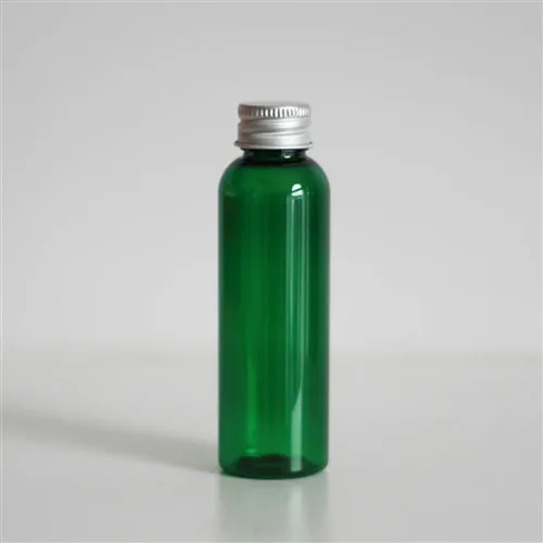 2 oz Green PET Bullet Bottle with 20-410 Neck