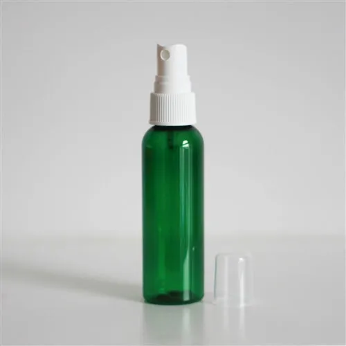 2 oz Green PET Bullet Bottle with 20-410 Neck