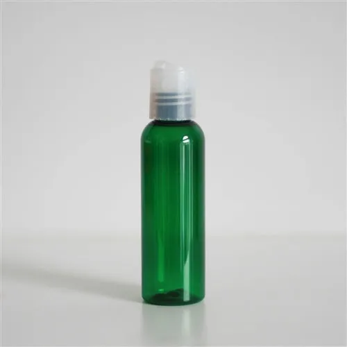 2 oz Green PET Bullet Bottle with 20-410 Neck