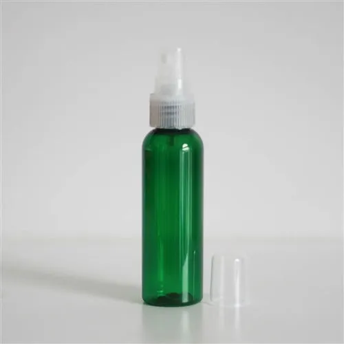 2 oz Green PET Bullet Bottle with 20-410 Neck