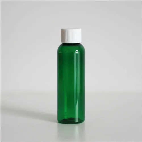 2 oz Green PET Bullet Bottle with 20-410 Neck