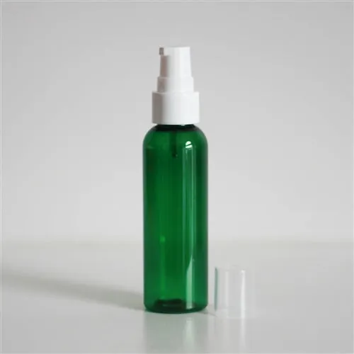 2 oz Green PET Bullet Bottle with 20-410 Neck