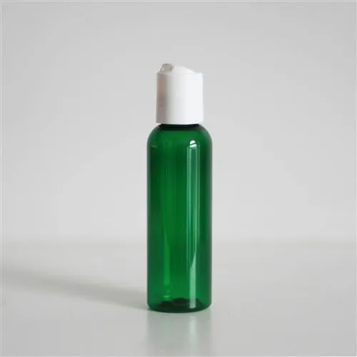 2 oz Green PET Bullet Bottle with 20-410 Neck