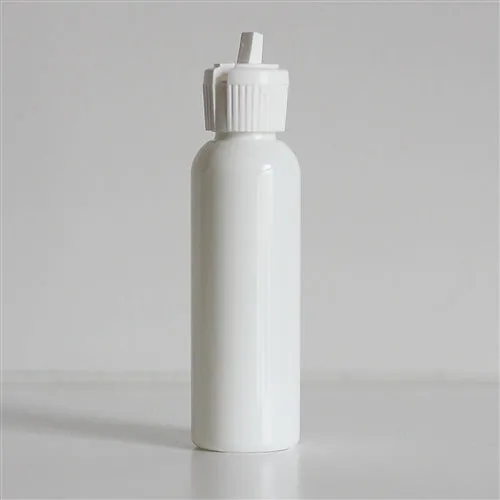 2 oz White PET Bullet Bottle with 20-410 White Turret Cap