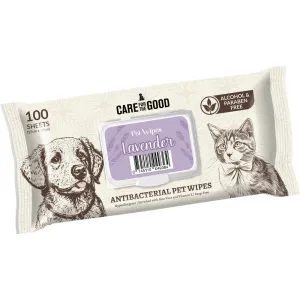 3 FOR $11.70: Care For The Good Antibacterial Pet Wipes For Cats & Dogs (Lavender) 100pc