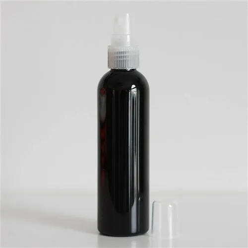 4 oz Black PET Bullet Bottle with 20-410 Neck