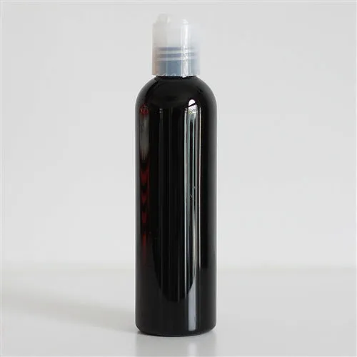 4 oz Black PET Bullet Bottle with 20-410 Neck