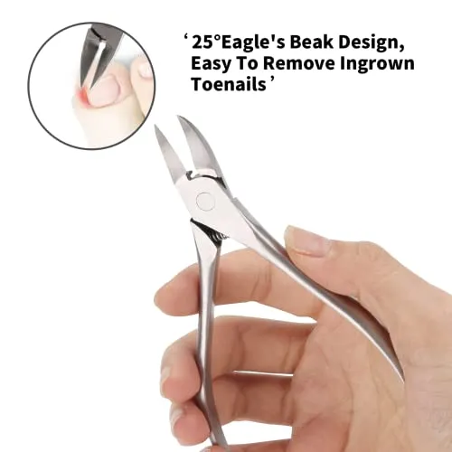 9 in 1 Manicure Set Professional, Stainless Steel Fingernail and