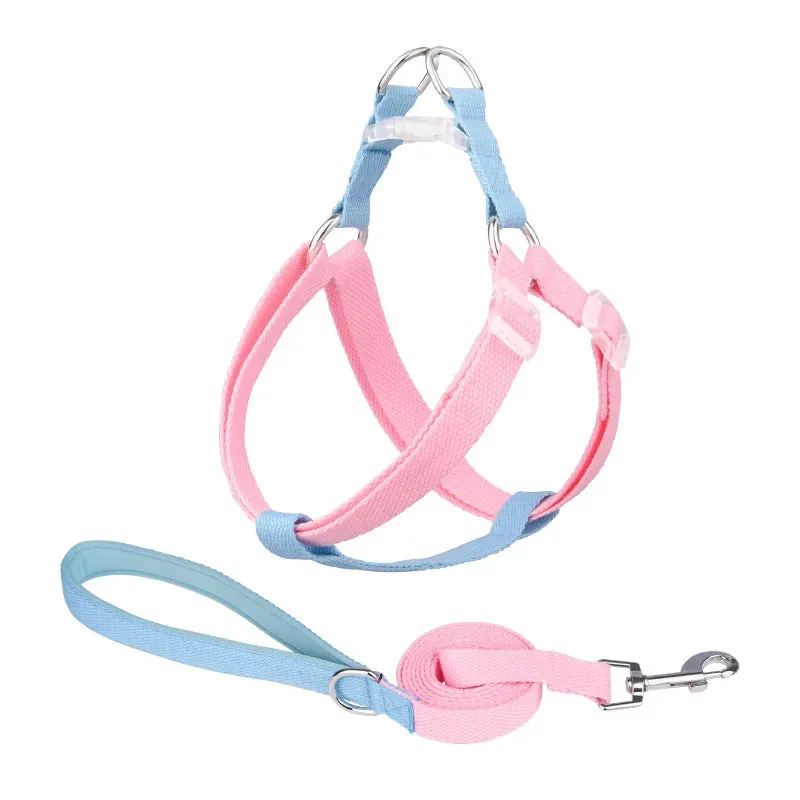 Adjustable Dog Harness and Leash Set for All Breeds