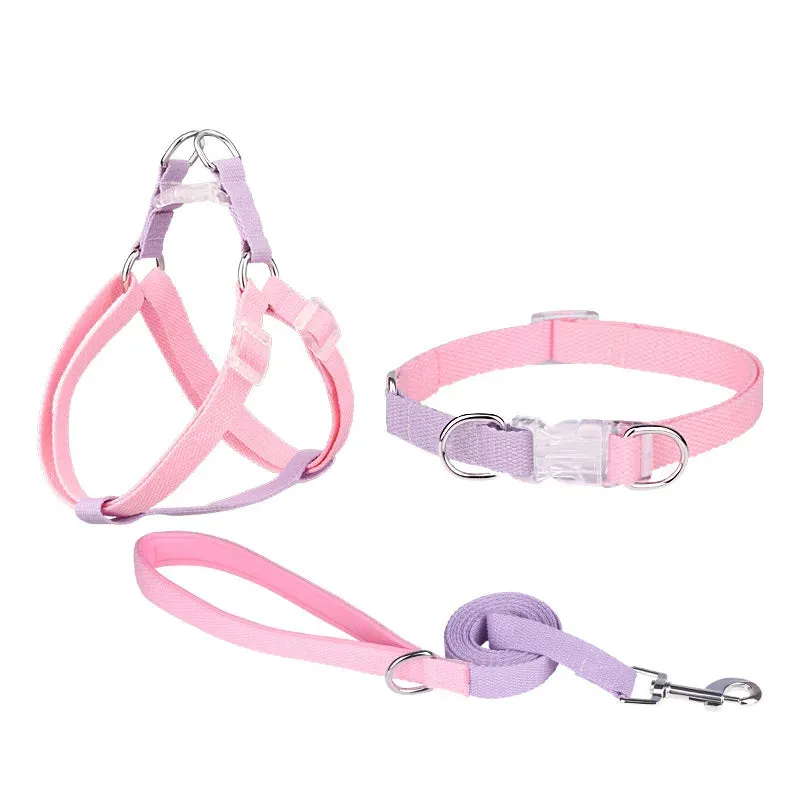 Adjustable Dog Harness and Leash Set for All Breeds