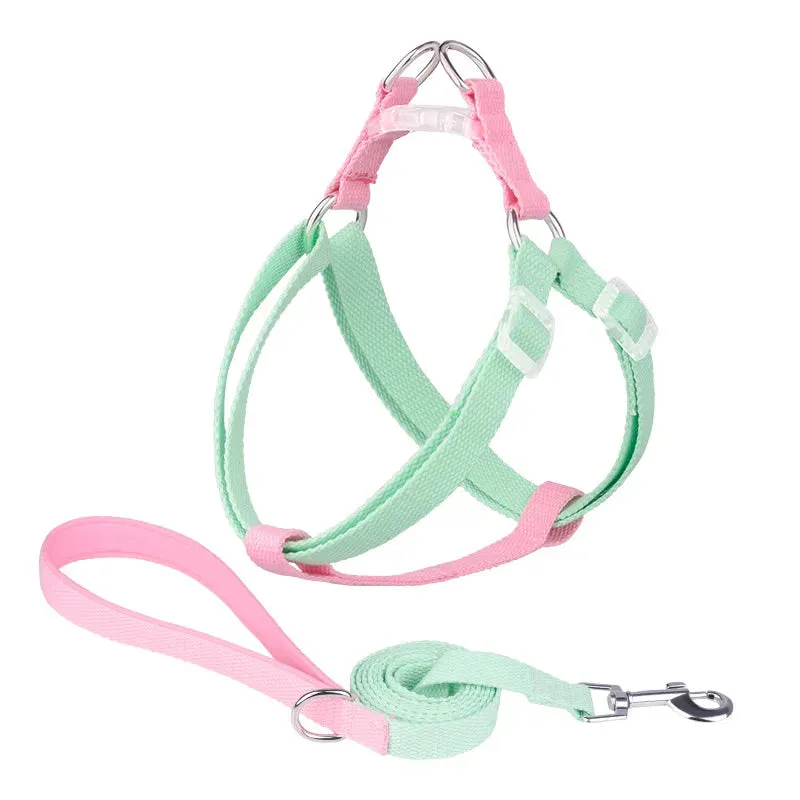 Adjustable Dog Harness and Leash Set for All Breeds