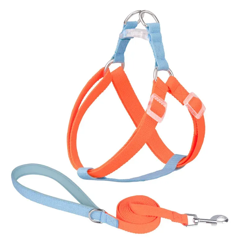 Adjustable Dog Harness and Leash Set for All Breeds