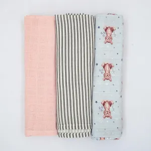 All-Over Printed Soft Cotton Baby Receiving Blanket (ST-11755)