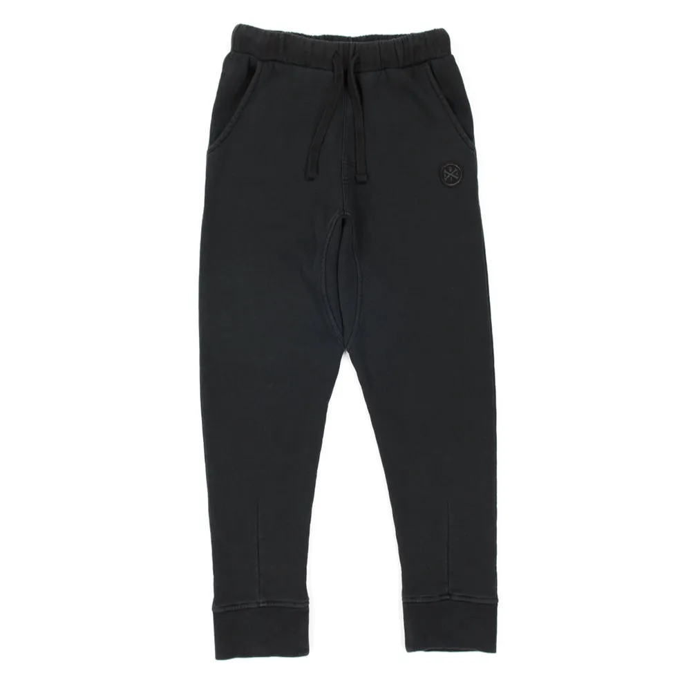 alphabet soup everyday trackpants washed black