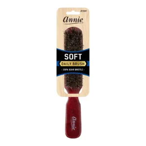 Annie Boar Bristle 100% Soft Wooden Brush 5 Row 2091