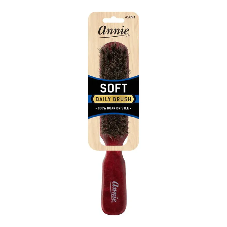 Annie Boar Bristle 100% Soft Wooden Brush 5 Row 2091