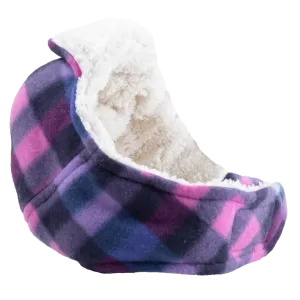 Aviator Dog Hat | Purple Check