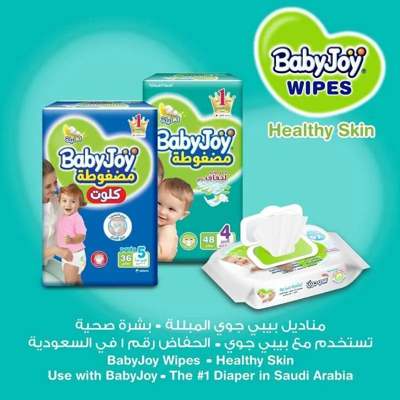 Baby Joy Healthy Skin Wet Wipes - 50 Wipes