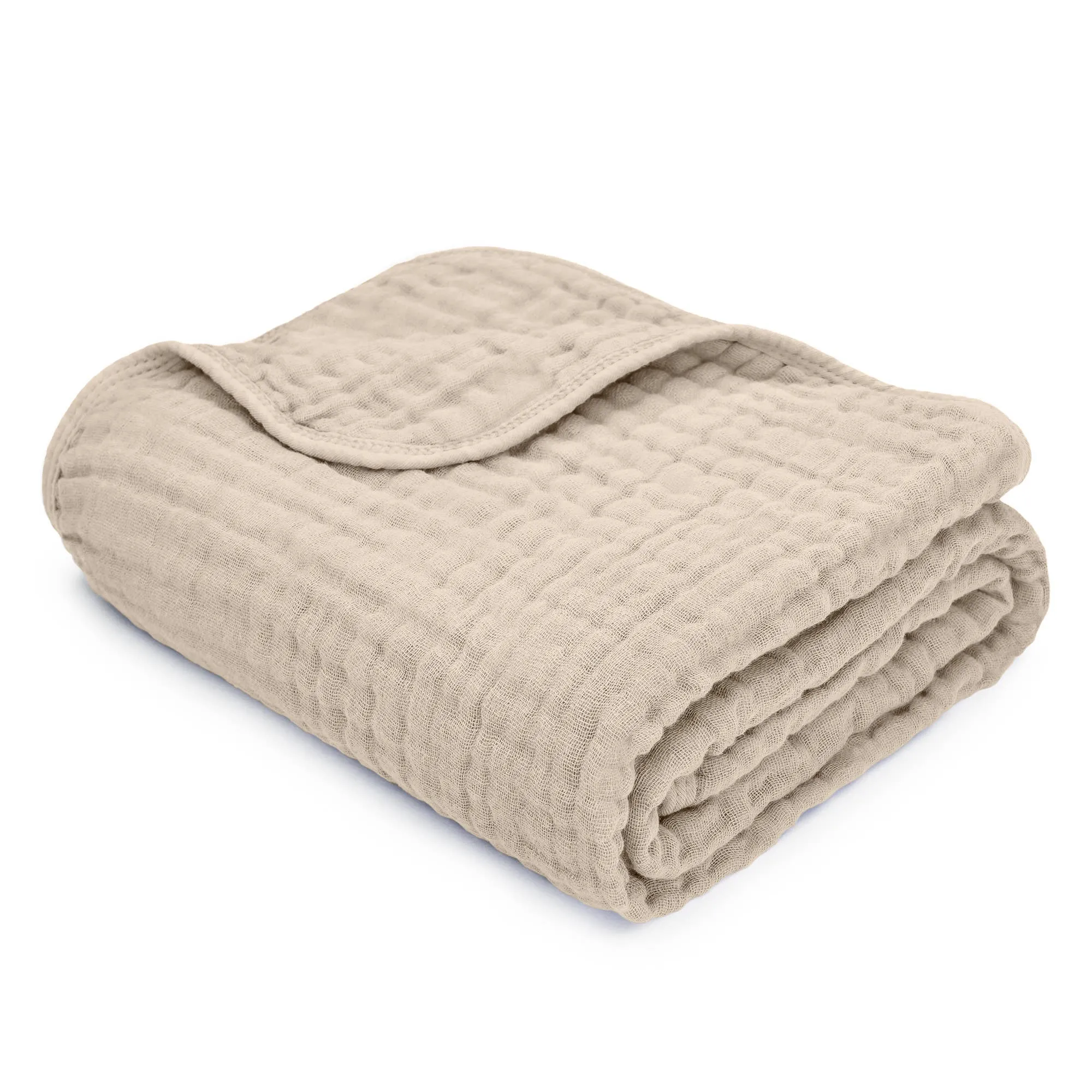 Baby Muslin Cotton Blanket: Sand