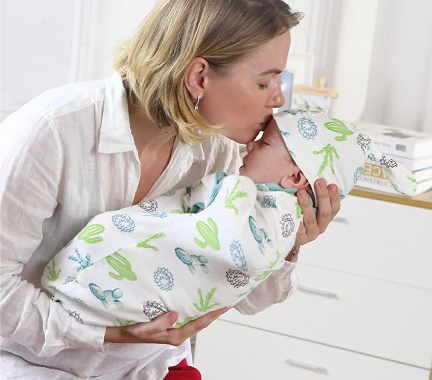 Baby Swaddle Combo - Coco Melon & Feather Fluff