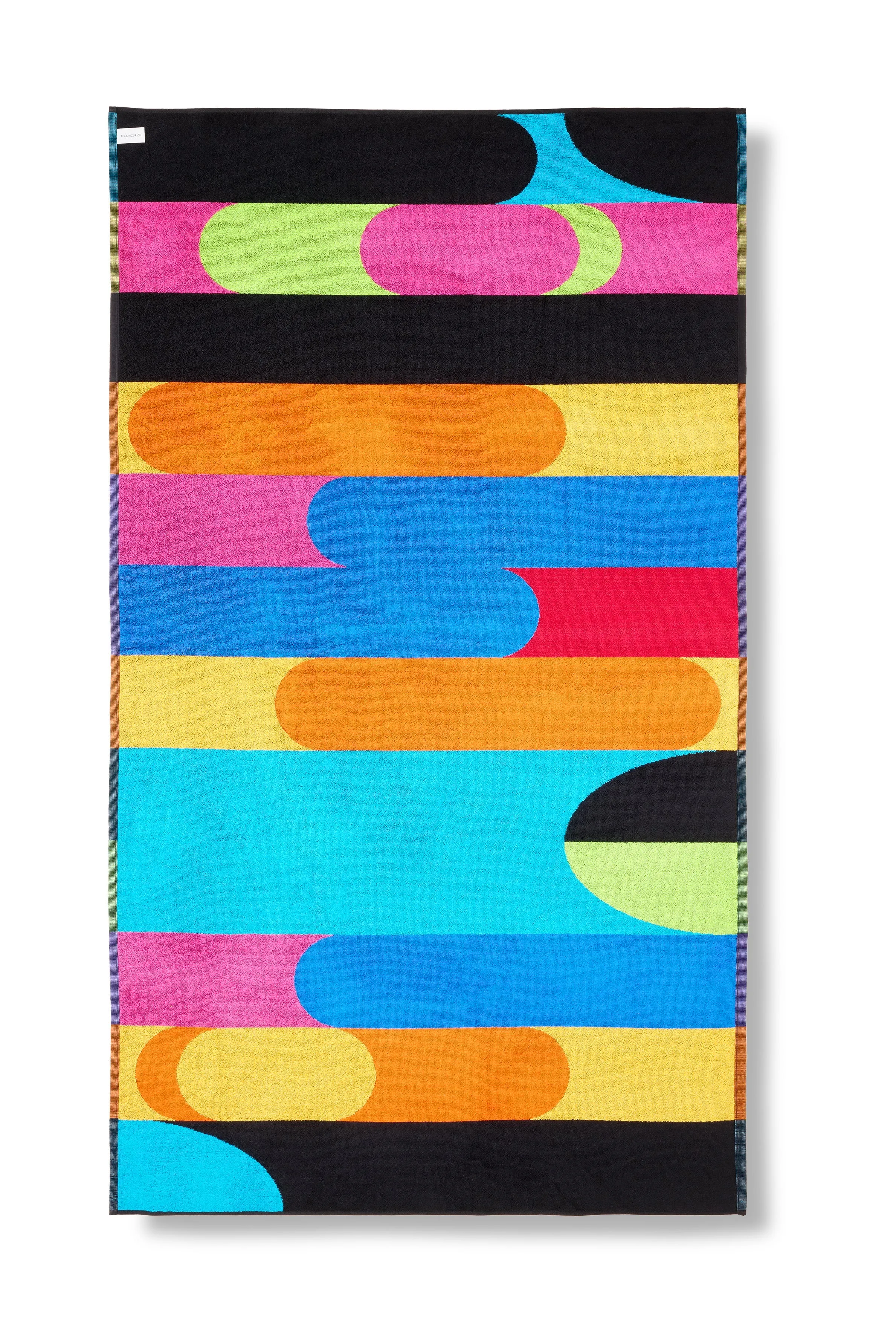 Beach Towel "Swipe" by Laura Schor - XL 100% Cotton