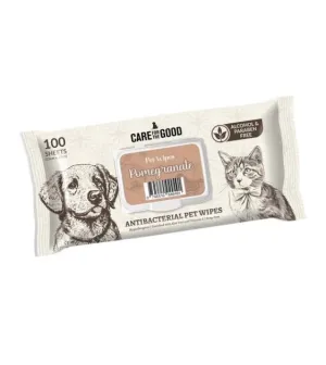 Care For The Good Antibacterial Wipes For Dogs & Cats (Pomegranate)