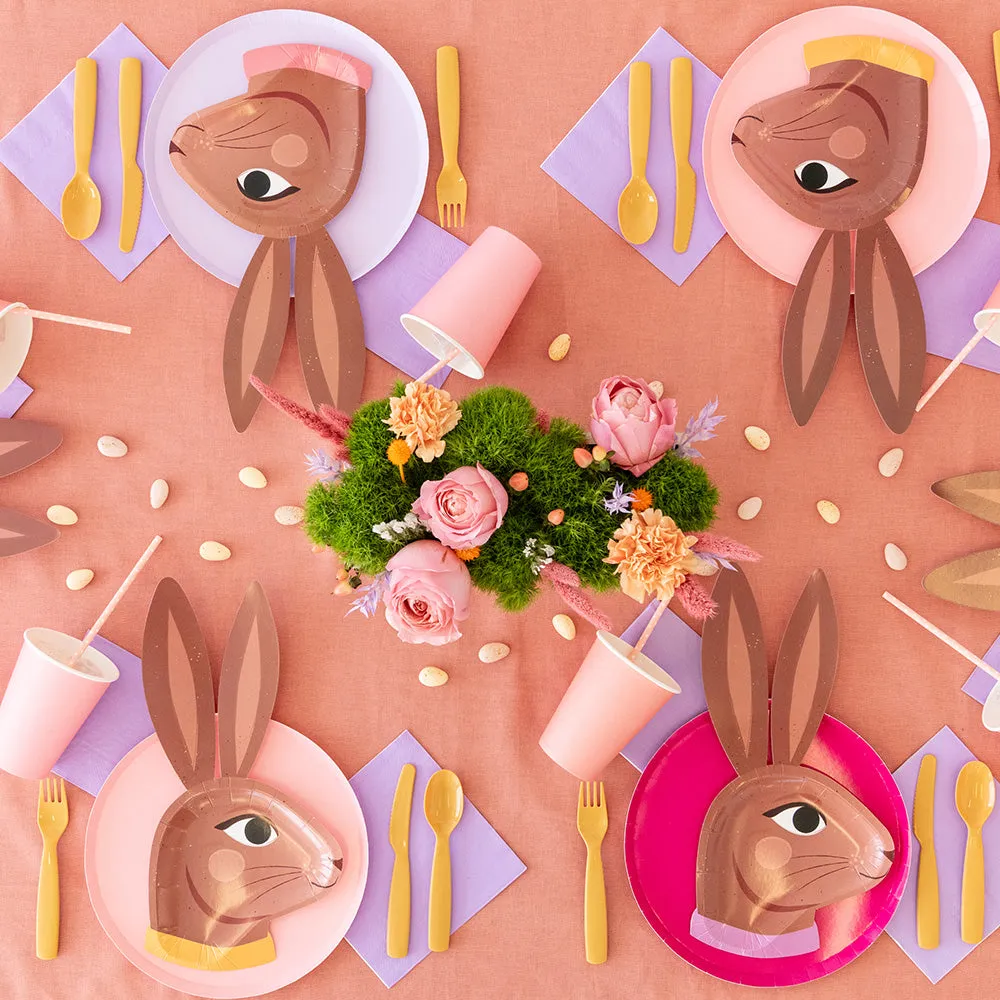 Chocolate Bunny Dinner Plates