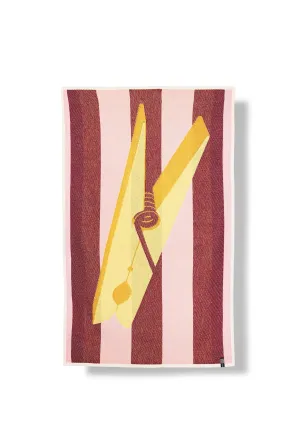 Cotton Beach Towel / Mini Blanket "Peggy" by Karin Venosta