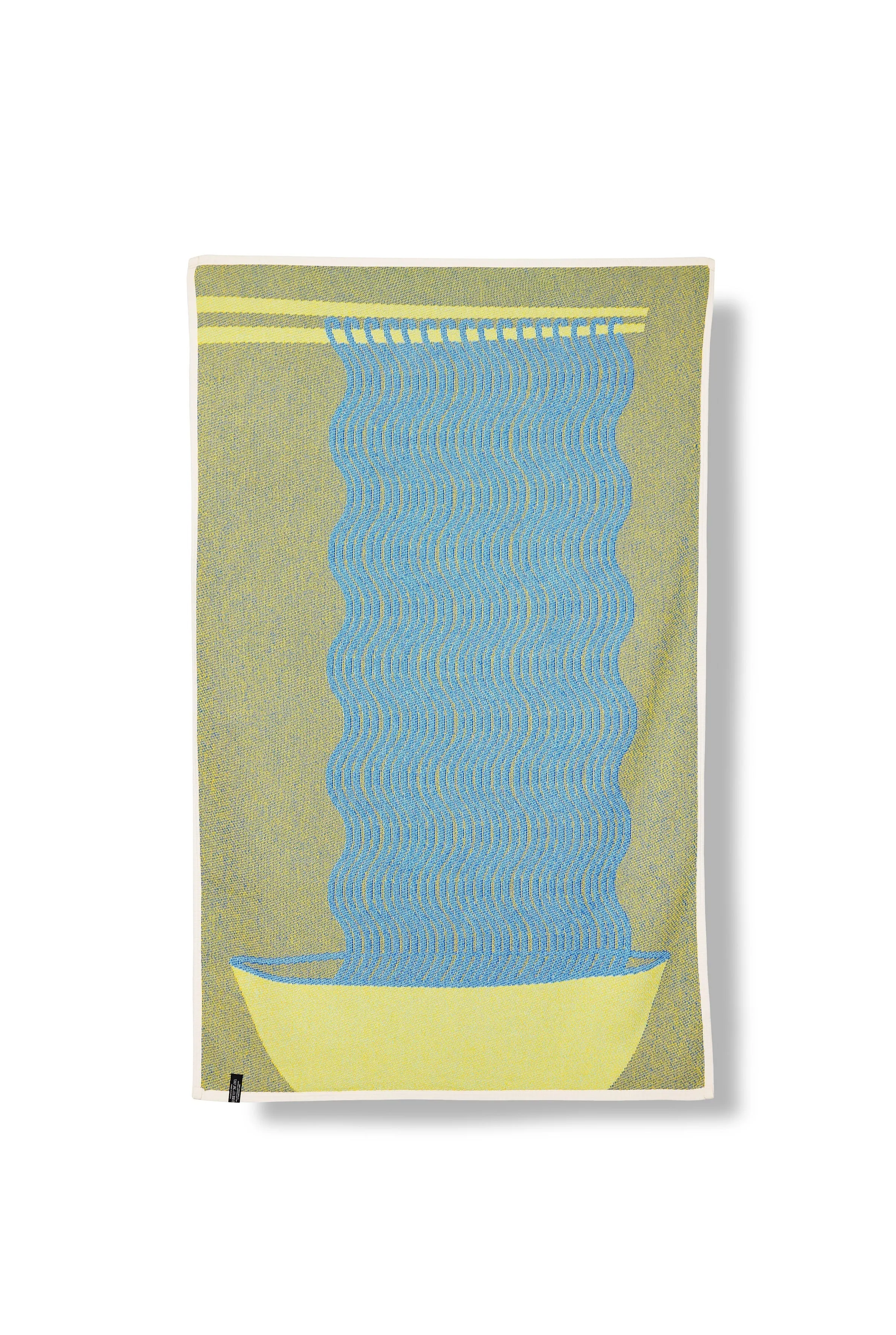 Cotton Beach Towel / Mini Blanket "Ramen" by Laura Schor