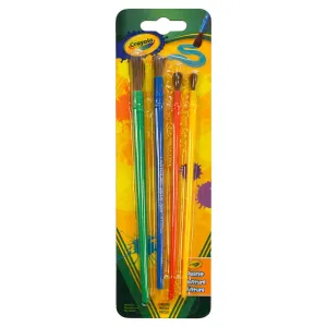 Crayola 4 Pack Paint Brushes Art Crafts Natural Bristles