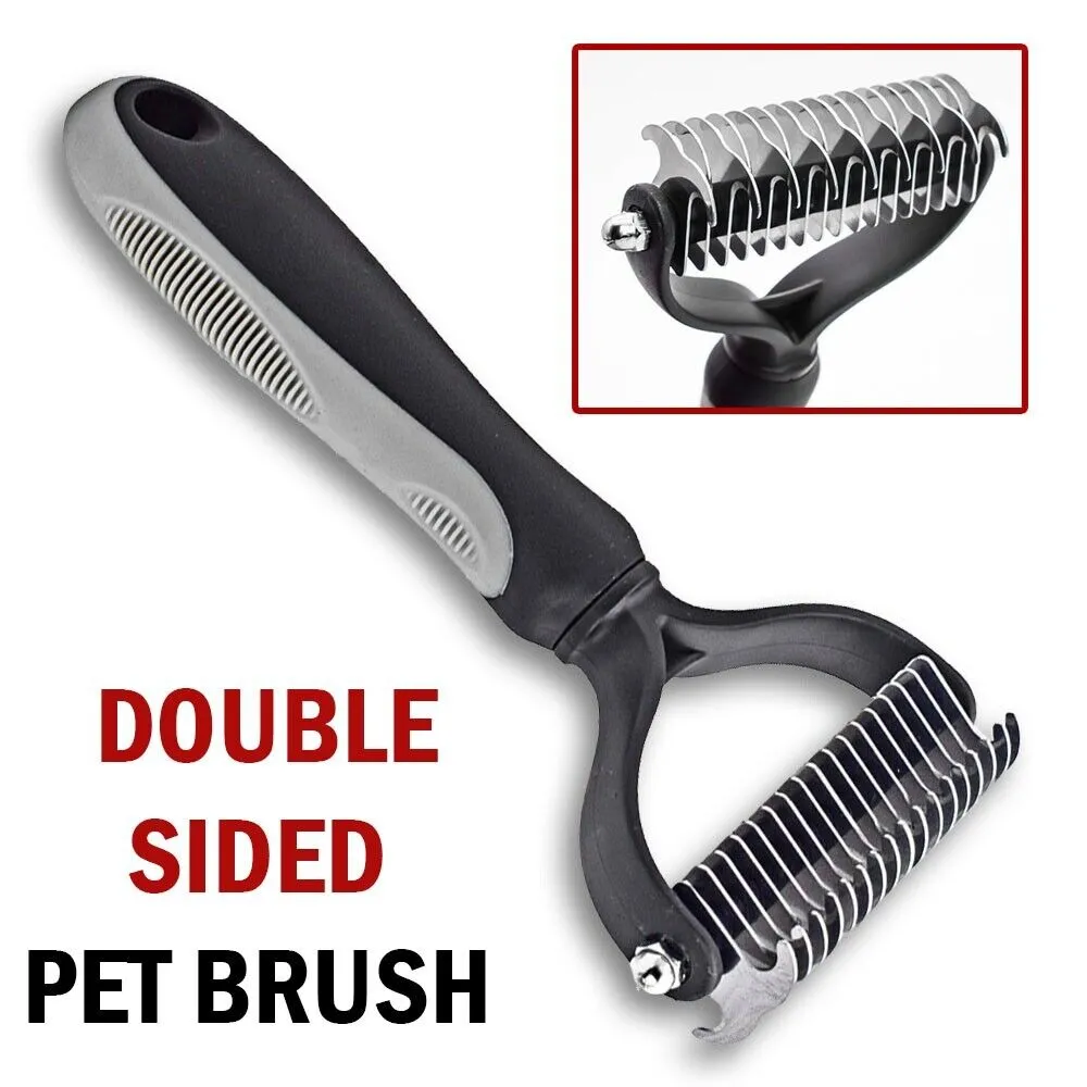 Double-Sided Pet Grooming Brush