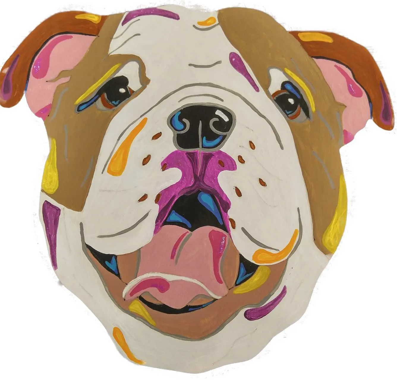 English Bulldog-DIY Pop Art Paint Kit