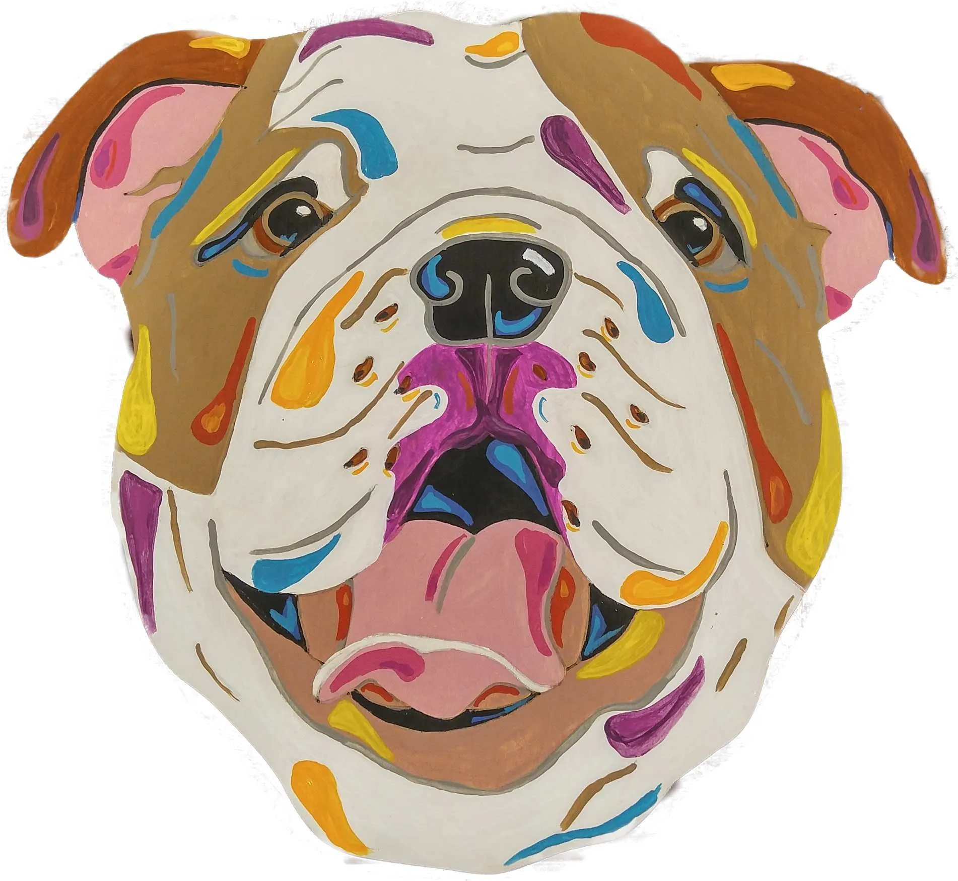 English Bulldog-DIY Pop Art Paint Kit