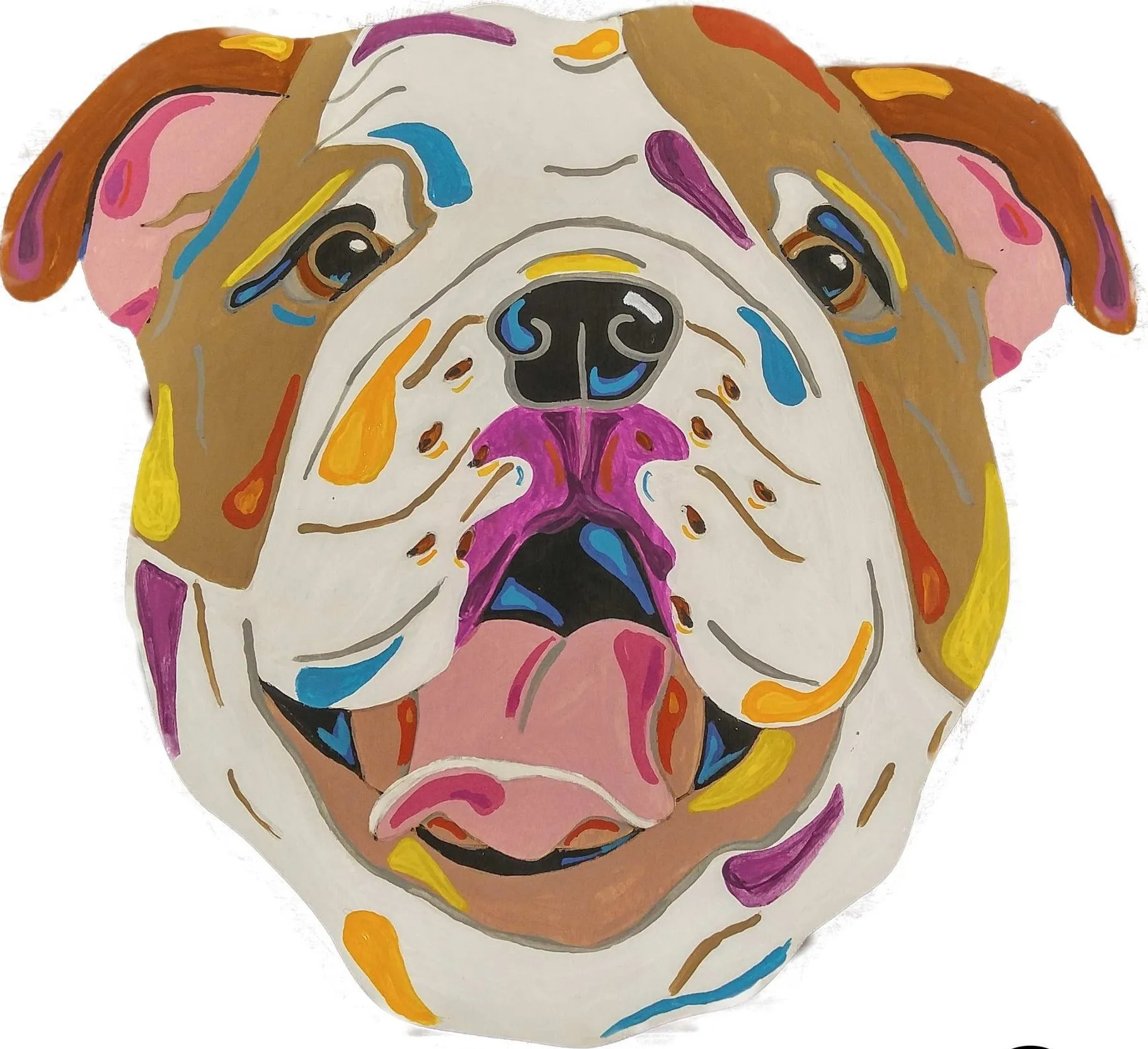 English Bulldog-DIY Pop Art Paint Kit