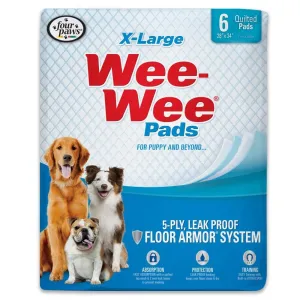 Four Paws Wee-Wee Superior Performance X-Large Dog Pee Pads 6Ct