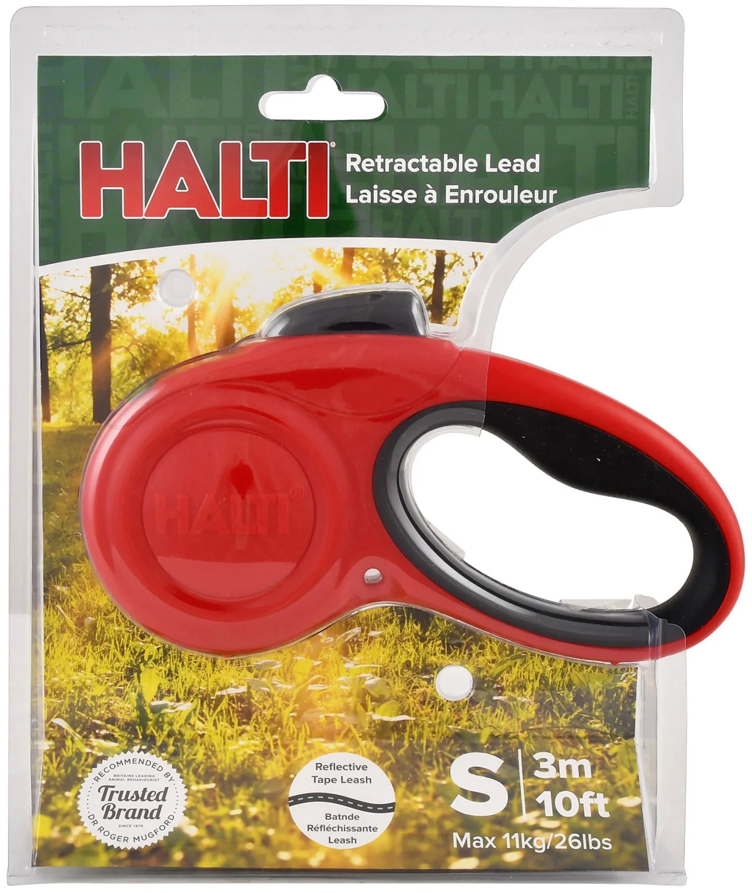 Halti Retractable Lead, Red