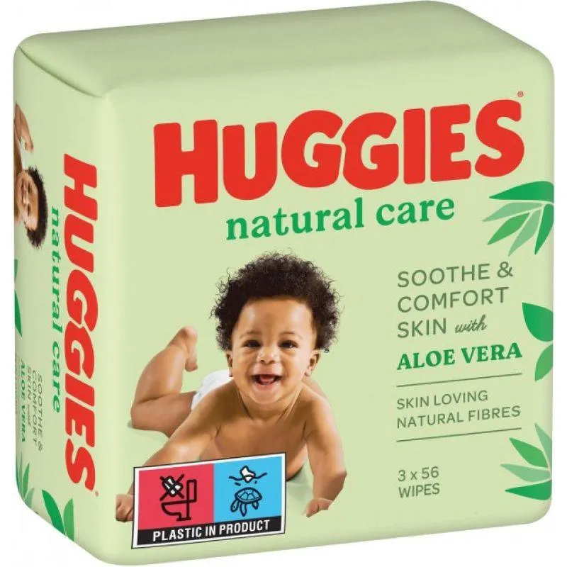 Huggies Baby Wipes Natural Care - 168 Wipes