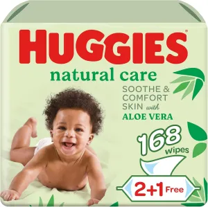 Huggies Baby Wipes Natural Care - 168 Wipes