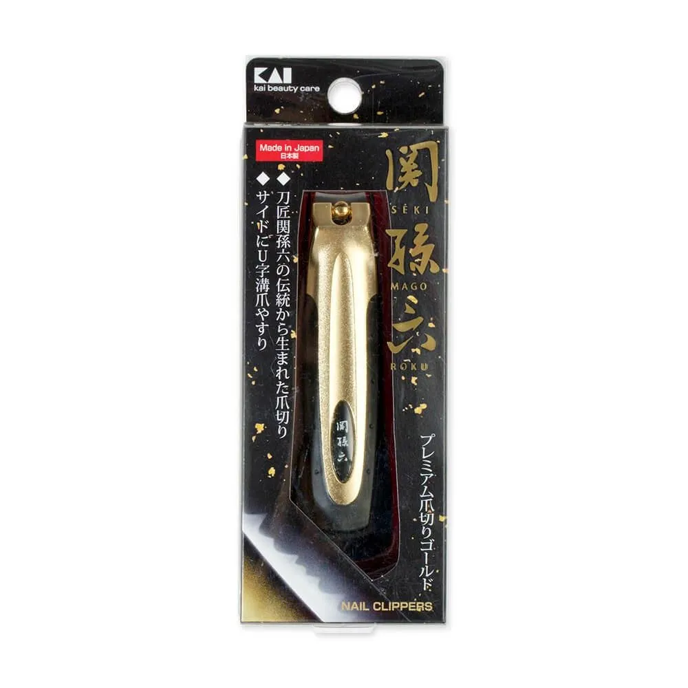 Kai Seki Magoroku Premium Nail Clipper Type 101 Gold HC3542