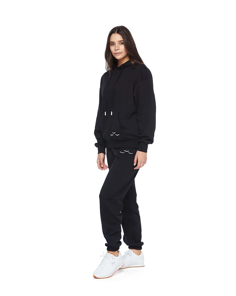 Lazypants Chloe Fleece Hoodie - Womens - Black