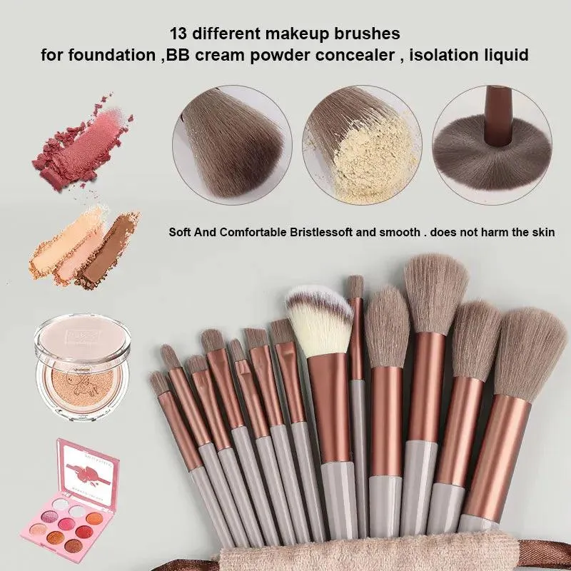 Makeup Brushes Set 13Pcs Professional Soft Foundation