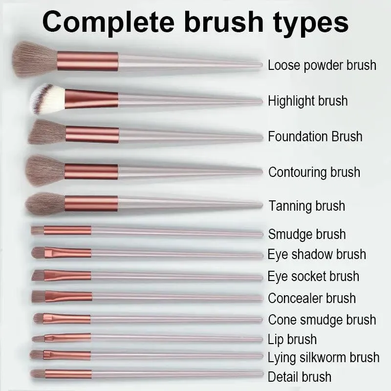 Makeup Brushes Set 13Pcs Professional Soft Foundation