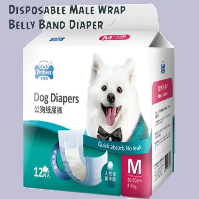 Male Dog Diapers Pad Pet Supplies Urine Removal Pad Belly Band male waist wrap pet nappy